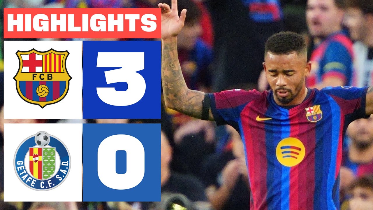 FC BARCELONA 3 - 0 GETAFE CF | HIGHLIGHTS LALIGA EA SPORTS